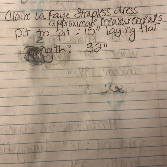 claire la faye strapless dress - Picture 8 of 8